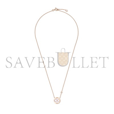 LOUIS VUITTON COLOR BLOSSOM BB SUN PENDANT, PINK GOLD, WHITE MOTHER-OF-PEARL AND DIAMOND Q03788