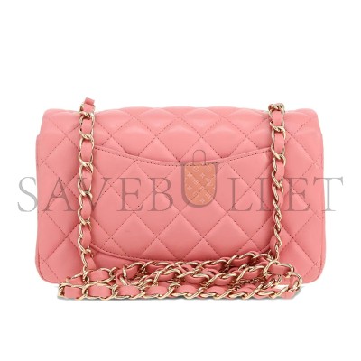 CHANEL LAMBSKIN QUILTED MINI FLAP BAG 30092912 (20*11*6cm)