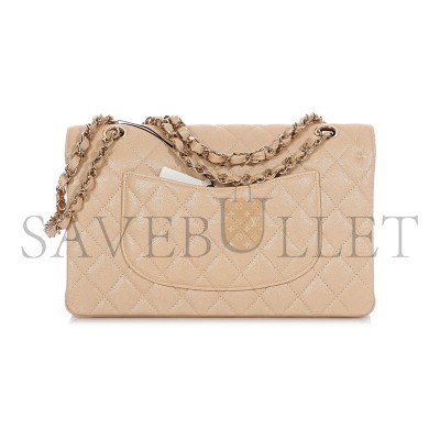 CHANEL CAVIAR QUILTED MEDIUM CLASSIC DOUBLE FLAP 1420102 (25*15*7cm)