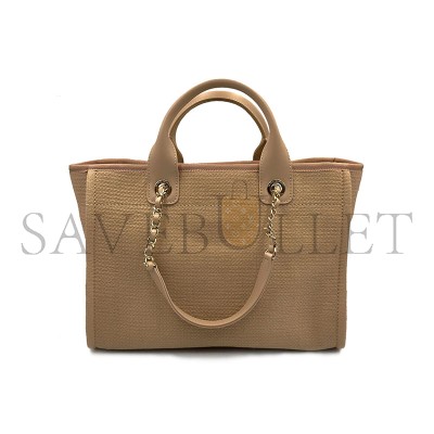 CHANEL MIXED FIBERS SMALL DEAUVILLE TOTE 142010 (39*24*17cm)
