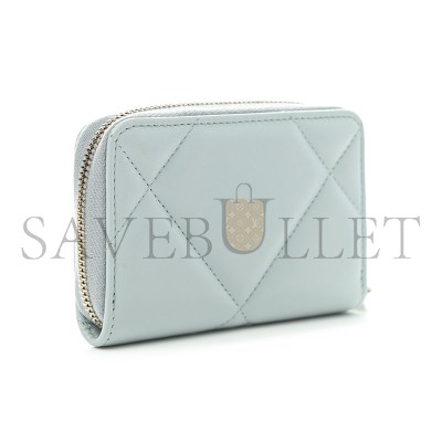 CHANEL 19 ZIPPED COIN PURSE AP0949 B04852 NN268 (11*8*3cm)