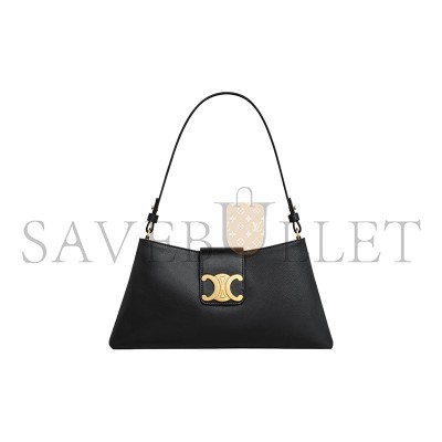 CELINE SHOULDER BAG IN WILTERN TRIOMPHE SOFT COW LEATHER 113673FEO.38NO (31*15*2cm)