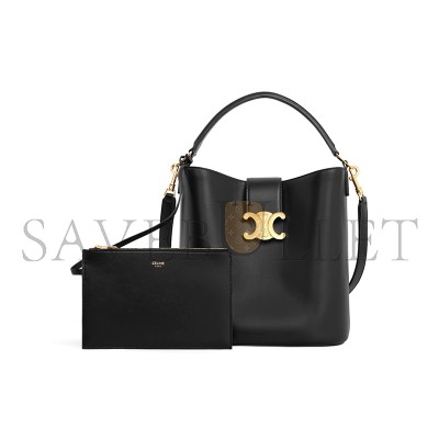 CELINE MEDIUM BUCKET LOUISE IN SMOOTH CALFSKIN 116613FX9.38NO (28*24*16cm)