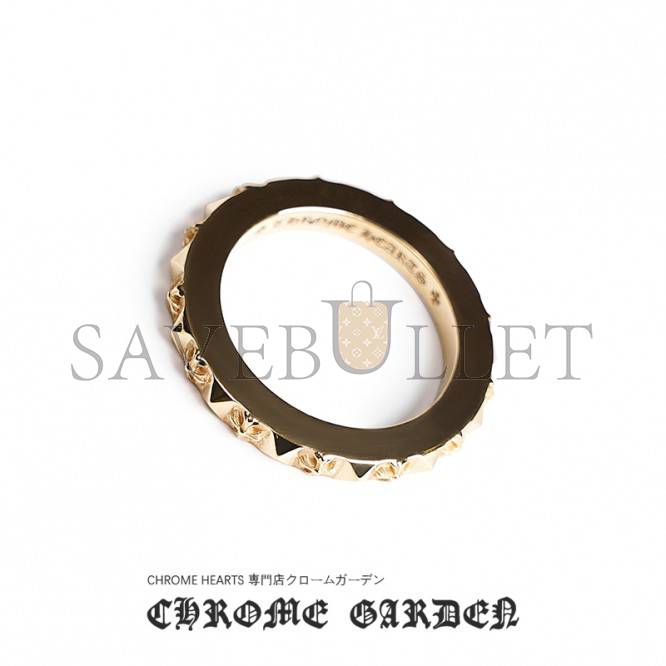 CHROME HEARTS 22K GOLD TRUE FUCKING PUNK RING CHROME HEARTS 22K GOLD TRUE FUCKING PUNK RING