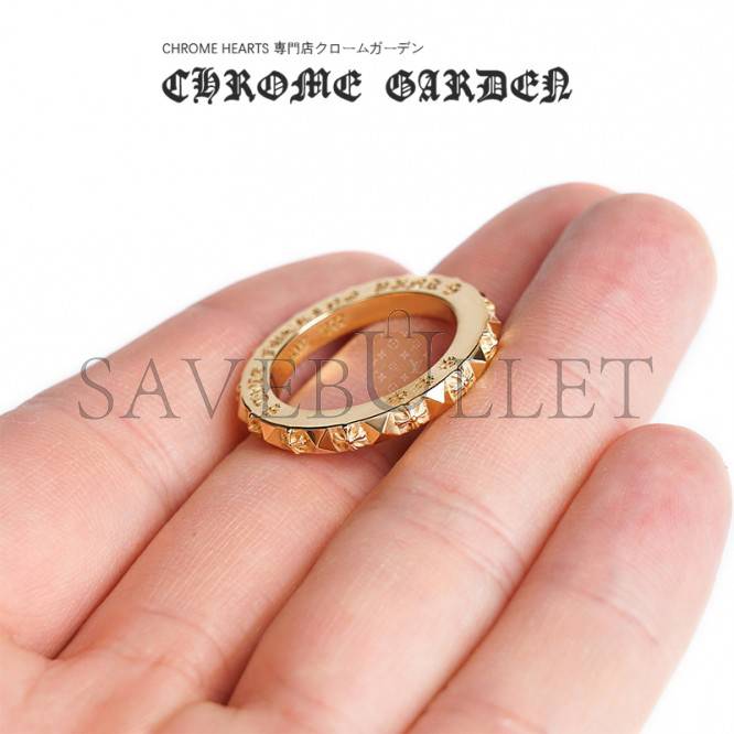 CHROME HEARTS 22K GOLD TRUE FUCKING PUNK RING CHROME HEARTS 22K GOLD TRUE FUCKING PUNK RING