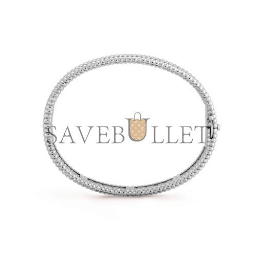 VAN CLEEF ARPELS PERLÉE DIAMONDS BRACELET, 3 ROWS, SMALL MODEL - WHITE GOLD, DIAMOND VCARO14800 VAN CLEEF ARPELS PERLÉE DIAMONDS BRACELET, 3 ROWS, SMALL MODEL - WHITE GOLD, DIAMOND VCARO14800
