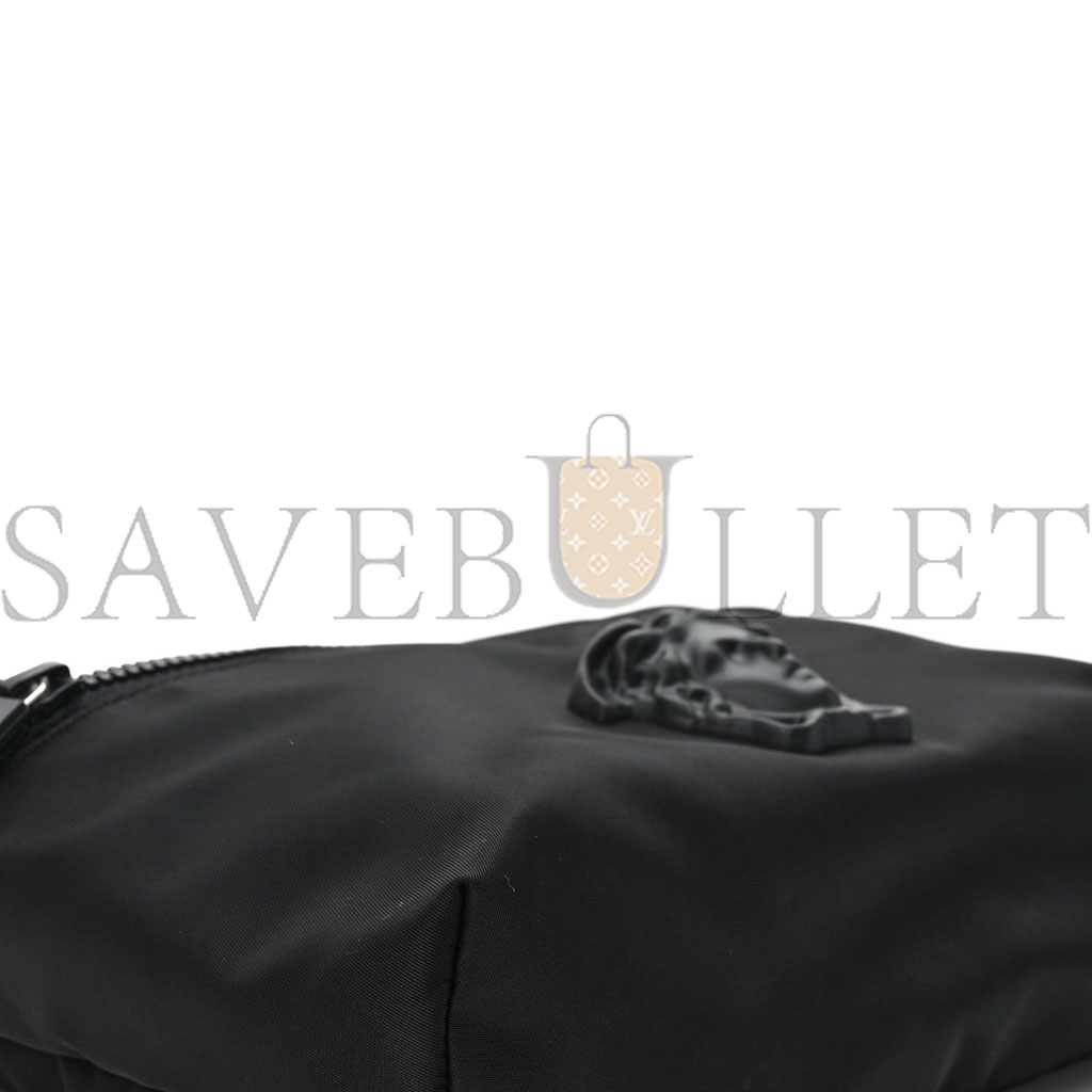 VERSACE NYLON PALAZZO MEDUSA BELT BAG BLACK RUTHENIUM (25*17*5cm) VERSACE NYLON PALAZZO MEDUSA BELT BAG BLACK RUTHENIUM (25*17*5cm)