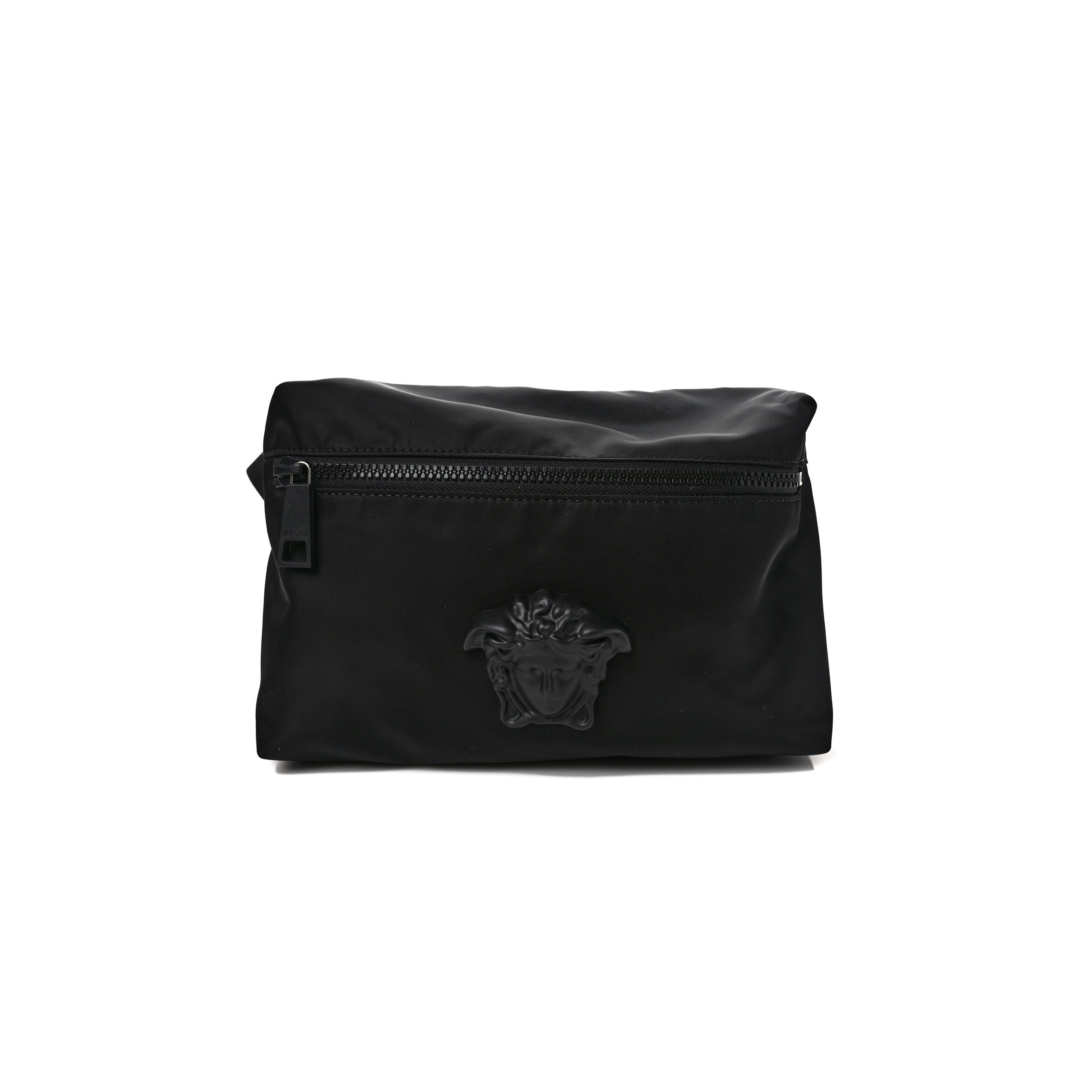 VERSACE NYLON PALAZZO MEDUSA BELT BAG BLACK RUTHENIUM (25*17*5cm) VERSACE NYLON PALAZZO MEDUSA BELT BAG BLACK RUTHENIUM (25*17*5cm)