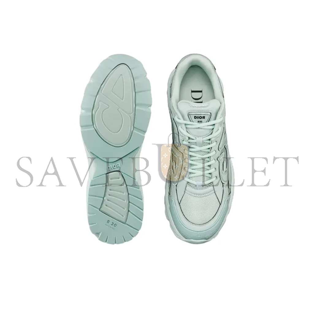 DIOR STONE ISLAND X DIOR B30 CASUAL SHOES MEN LOW-TOP CYAN 3SN279ZAN_H613