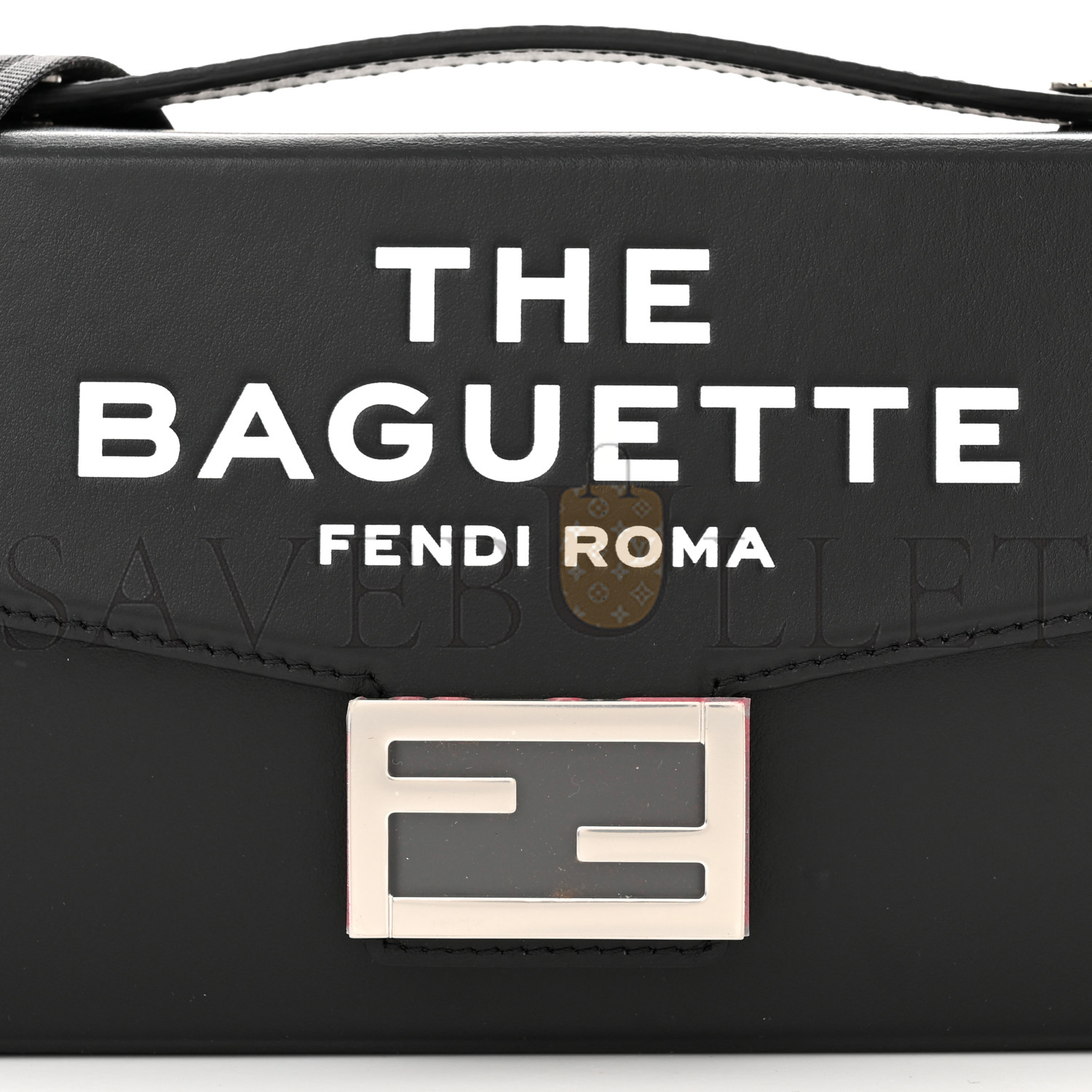 FENDI X MARC JACOBS NAPPA LOGO BAGUETTE SOFT TRUNK BAG BLACK (21*11*6cm) FENDI X MARC JACOBS NAPPA LOGO BAGUETTE SOFT TRUNK BAG BLACK (21*11*6cm)