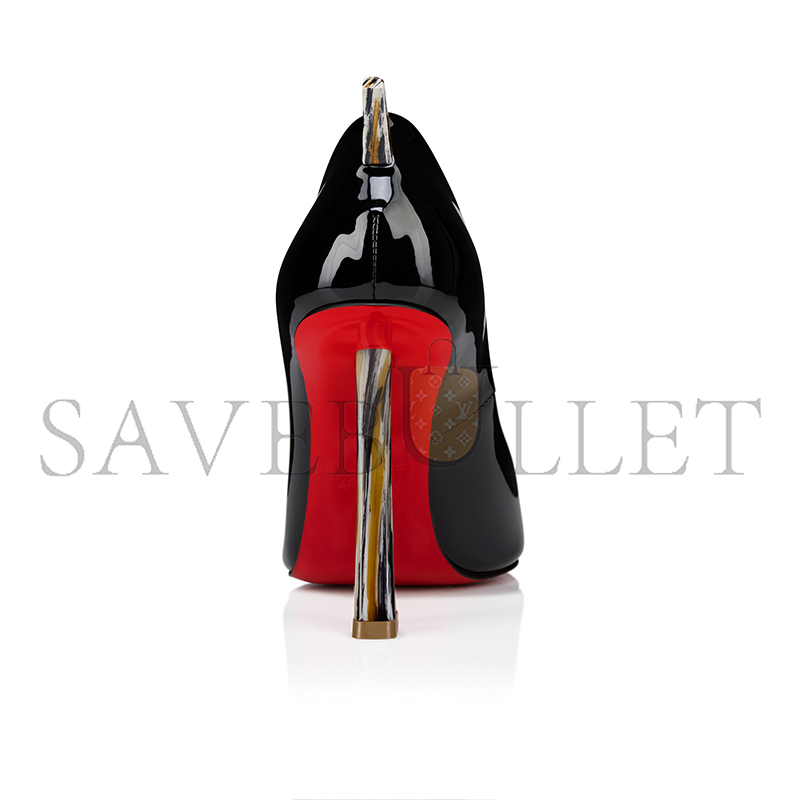 CHRISTIAN LOUBOUTIN KATE CLAWMAX 100 MM PUMPS-PATENT LEATHER-BLACK-WOMEN 1250990T339 CHRISTIAN LOUBOUTIN KATE CLAWMAX 100 MM PUMPS-PATENT LEATHER-BLACK-WOMEN 1250990T339