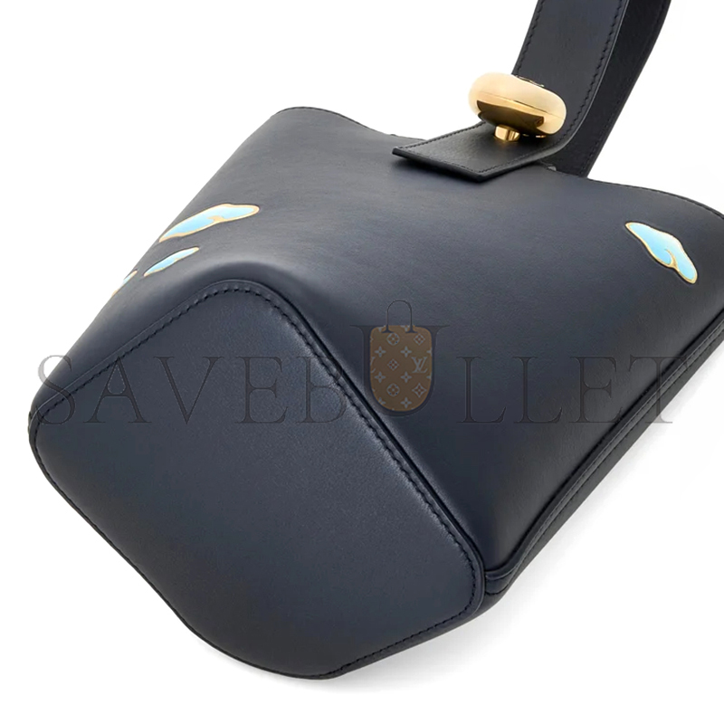 LOEWE MINI PEBBLE BUCKET IN NAPPA CALFSKIN AANBBBMX18 (16*16*19.5cm)