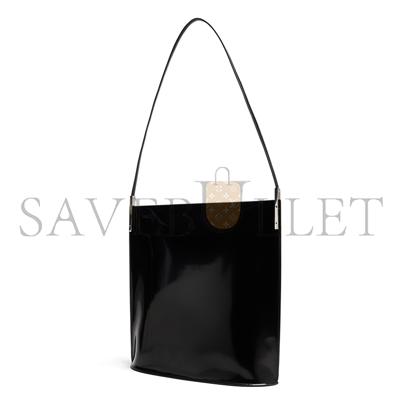 YSL SUZANNE RIGID SHOULDER BAG IN BRUSHED LEATHER 734320AABST1000 (28*29*10cm)