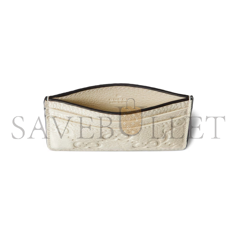 GUCCI GG EMBLEM CARD CASE 815883 (10*7cm) GUCCI GG EMBLEM CARD CASE 815883 (10*7cm)