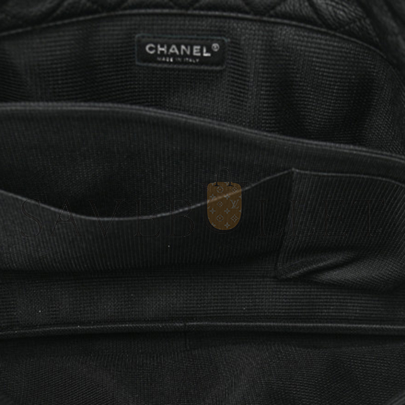 CHANEL XXL TRAVEL FLAP BAG BLACK 1065327 (45*28*15cm)
