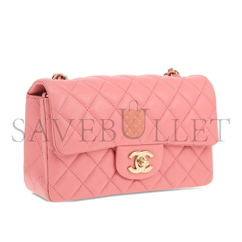 CHANEL LAMBSKIN QUILTED MINI FLAP BAG 30092912 (20*11*6cm)