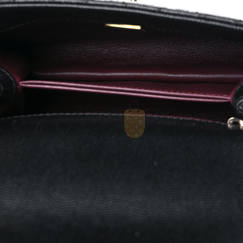 CHANEL CAVIAR QUILTED EXTRA MINI COCO HANDLE FLAP AS2215 (19*13*9cm)