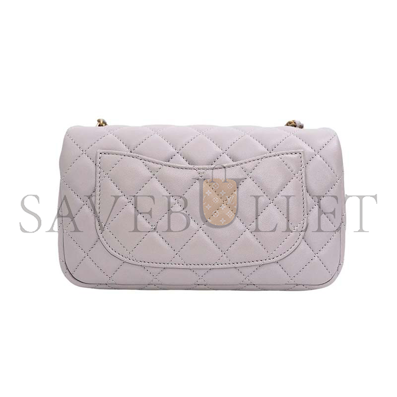 CHANEL PEARL CRUSH MINI FLAP BAG AS1787 (20*13*7cm)