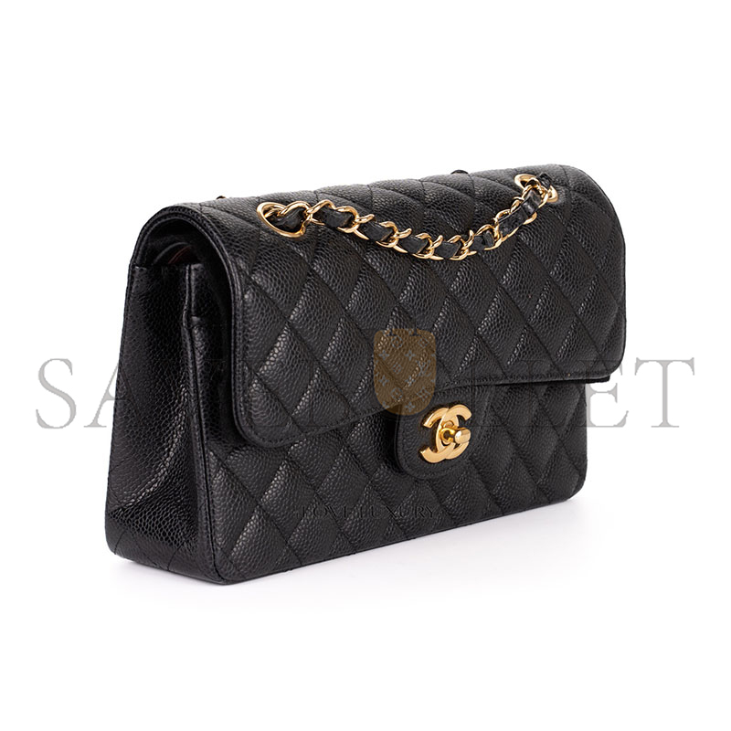CHANEL CAVIAR QUILTED SMALL CLASSIC FLAP 1300249 (23*14*6cm)
