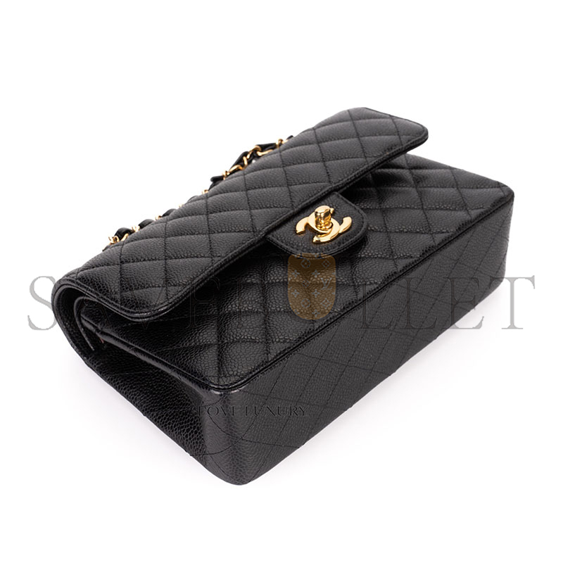 CHANEL CAVIAR QUILTED SMALL CLASSIC FLAP 1300249 (23*14*6cm)