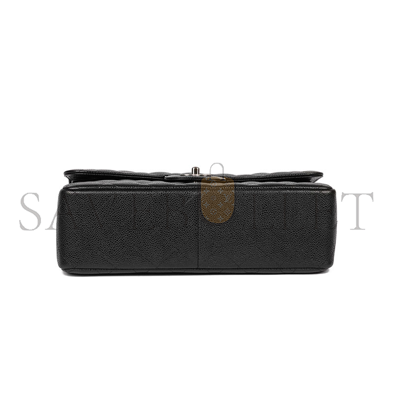 CHANEL CAVIAR QUILTED JUMBO CLASSIC DOUBLE FLAP BAG 1714520 (30*20*10cm)