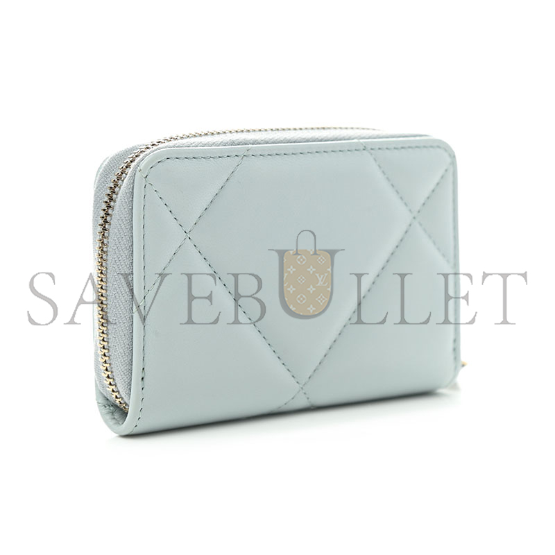 CHANEL 19 ZIPPED COIN PURSE AP0949 B04852 NN268 (11*8*3cm)
