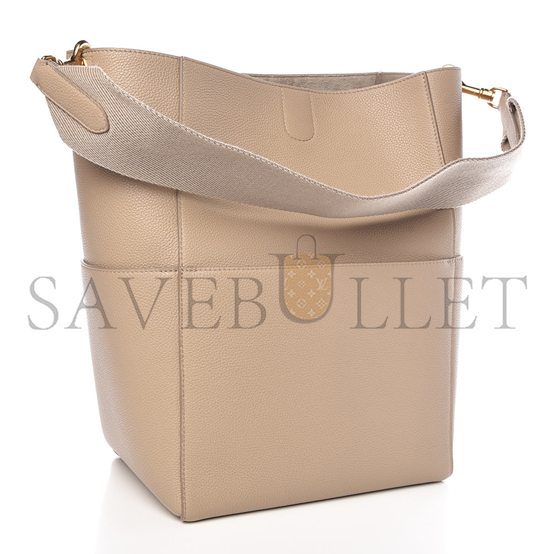 CELINE BUCKET BAG IN SANGLE SEAU PEBBLED CALFSKIN 176593 (33*23*16cm)