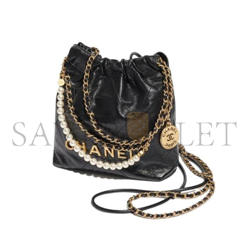 CHANEL 22 MINI HANDBAG AS3980 B10672 94305 (20*19*6cm)