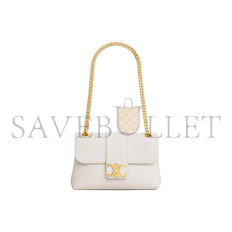 CELINE TEEN CELINE VICTOIRE BAG IN SUPPLE GRAINED CALFSKIN 116593FDU.01BC (23.5*14*8cm)