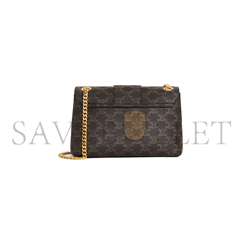 CELINE MEDIUM CELINE VICTOIRE BAG IN TRIOMPHE CANVAS 115852FRH.04LU (25*15*8cm）