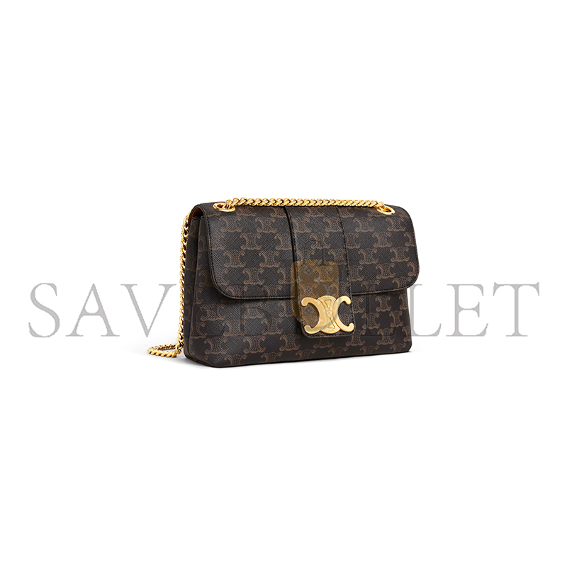CELINE MEDIUM CELINE VICTOIRE BAG IN TRIOMPHE CANVAS 115852FRH.04LU (25*15*8cm）