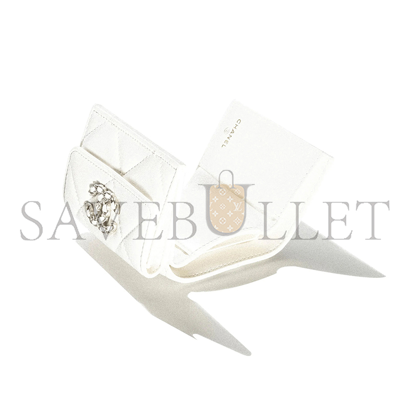 CHANEL 19 FLAP WALLET AP1789 B07327 10601 (12*7.5*2.5cm)
