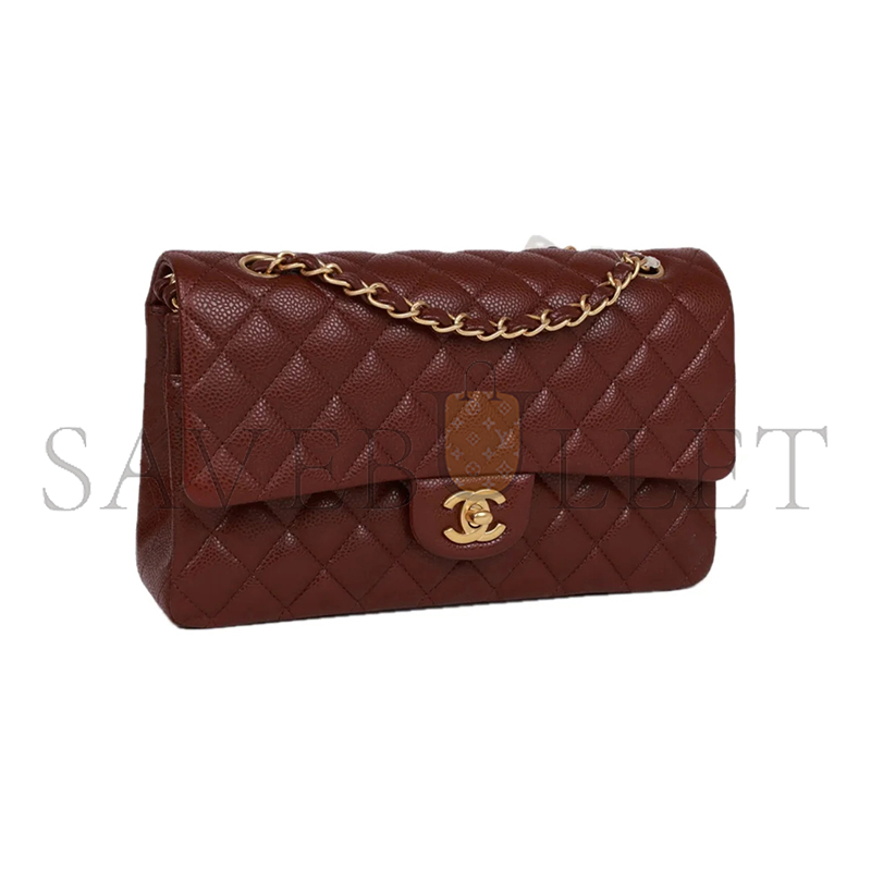 CHANEL MASTER CAVIAR QUILTED MEDIUM DOUBLE FLAP 1420325 (25.5*14*6.5cm)