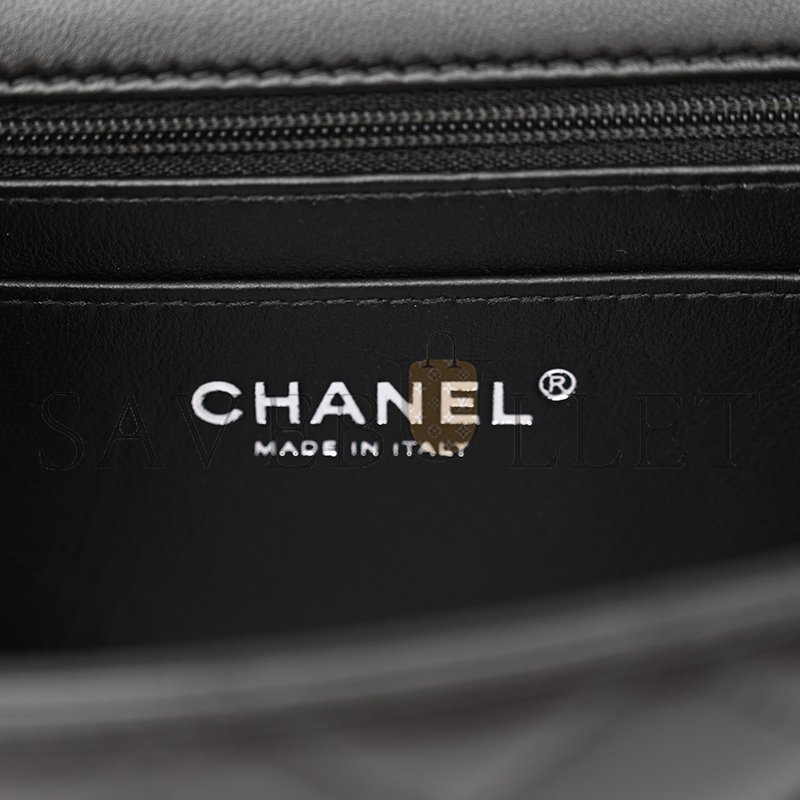 CHANEL MINI TOP HANDLE RECTANGULAR FLAP AS2431 (20*13*6cm)
