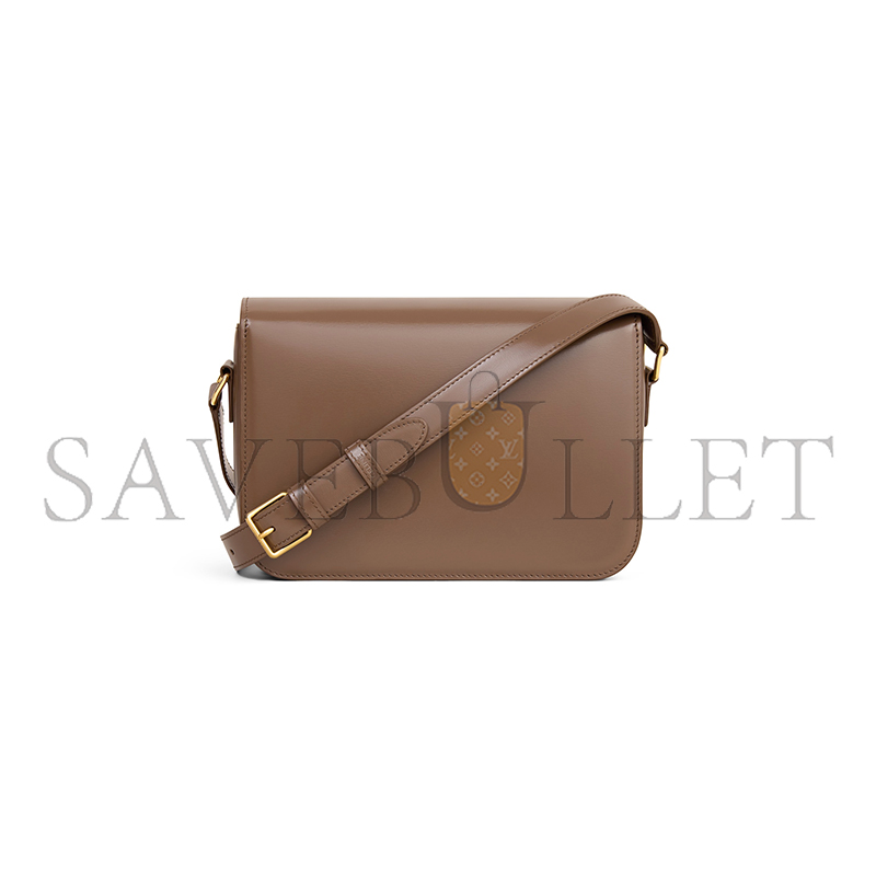 CELINE MEDIUM CLASSIQUE TRIOMPHE BAG IN SHINY CALFSKIN 187363BF4.19BG (22.5*16.5*7.5cm)