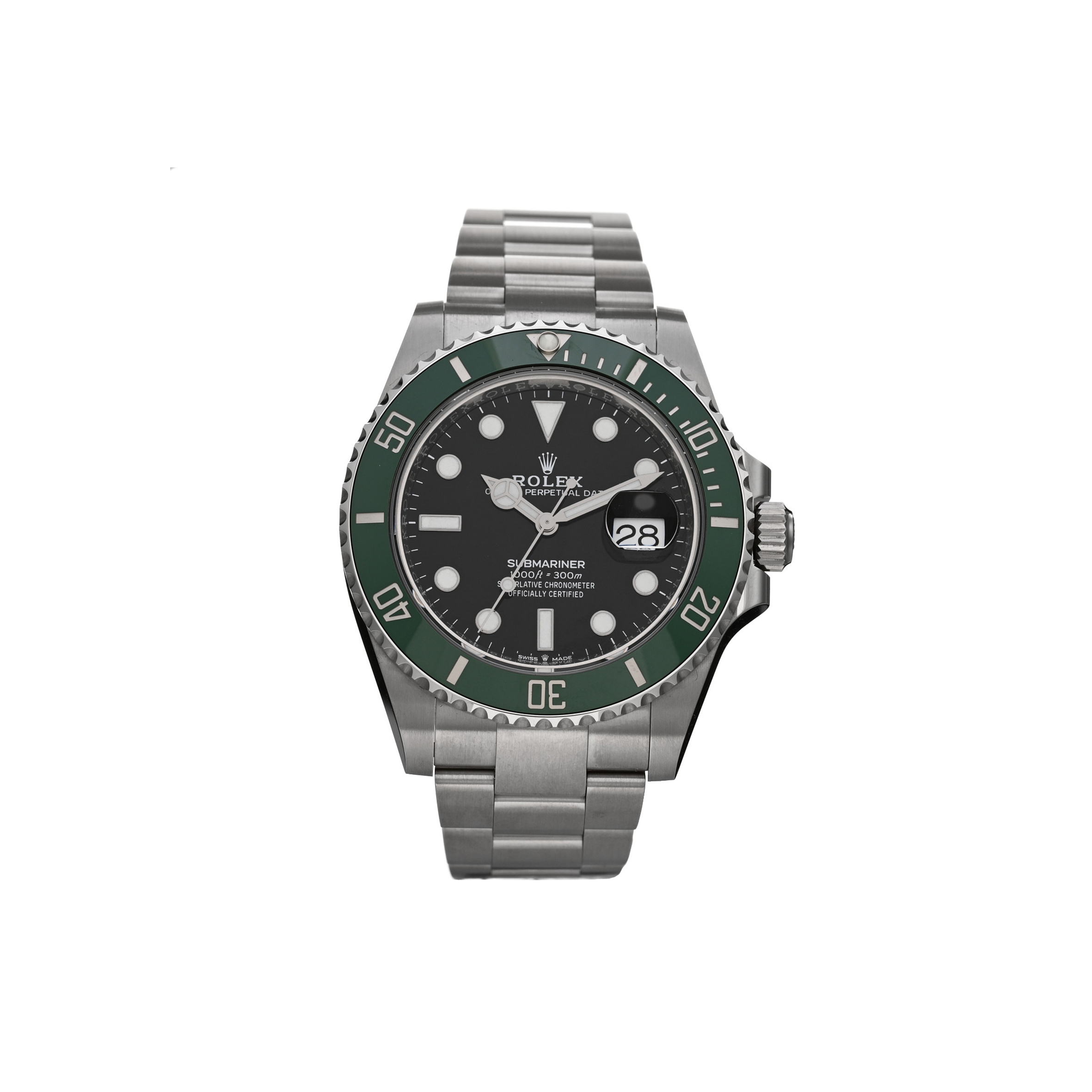 ROLEX STAINLESS STEEL 41MM OYSTER PERPETUAL SUBMARINER DATE "KERMIT" WATCH BLACK 126610LV ROLEX STAINLESS STEEL 41MM OYSTER PERPETUAL SUBMARINER DATE "KERMIT" WATCH BLACK 126610LV