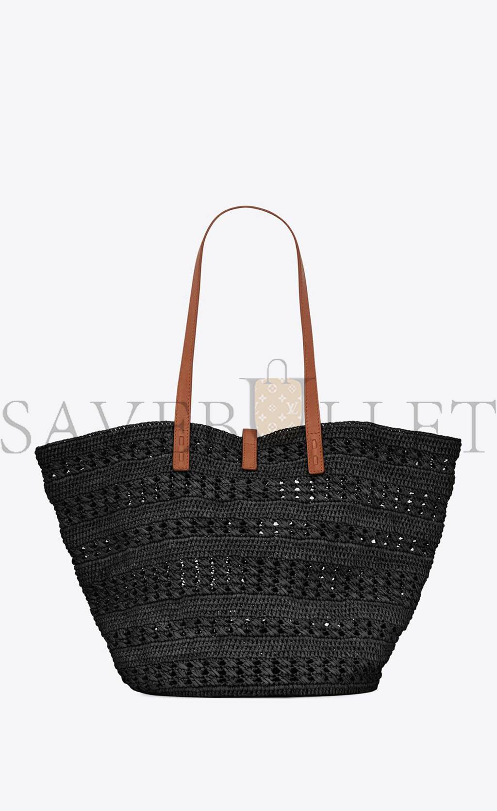 YSL PANIER MEDIUM BAG IN CROCHET RAFFIA AND SMOOTH LEATHER 688221GAAAC1062 (48*30*26cm) YSL PANIER MEDIUM BAG IN CROCHET RAFFIA AND SMOOTH LEATHER 688221GAAAC1062 (48*30*26cm)