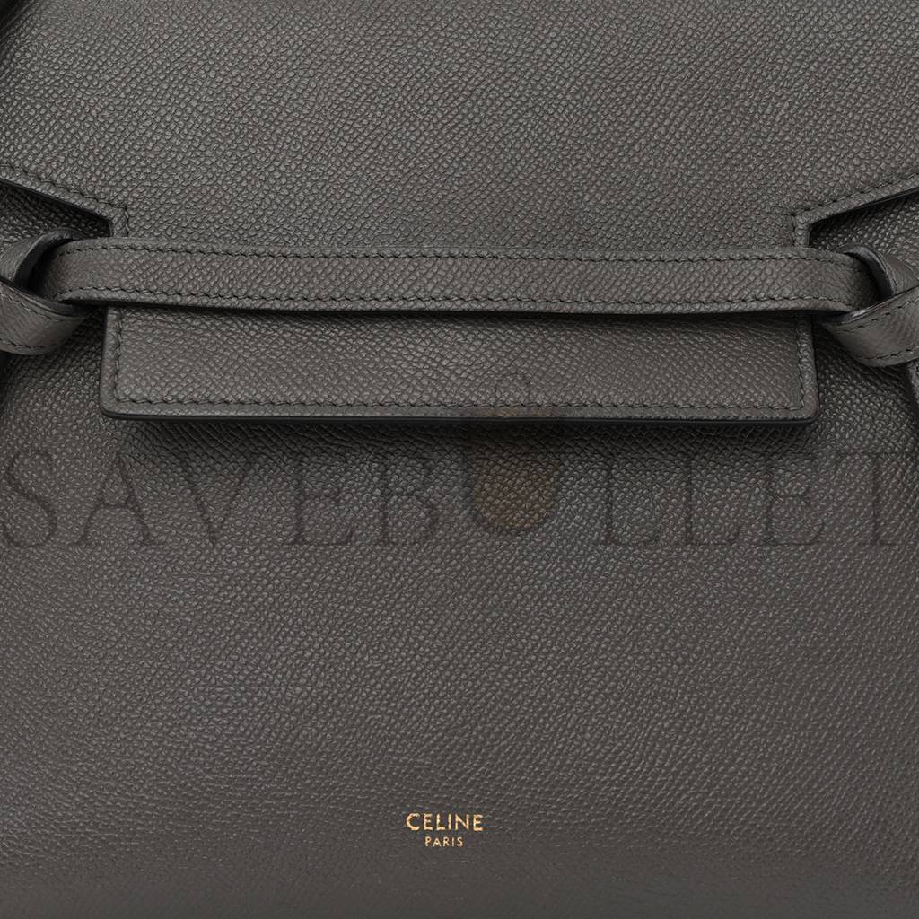 CELINE GRAINED CALFSKIN NANO BELT BAG GREY (25*24*13cm) CELINE GRAINED CALFSKIN NANO BELT BAG GREY (25*24*13cm)